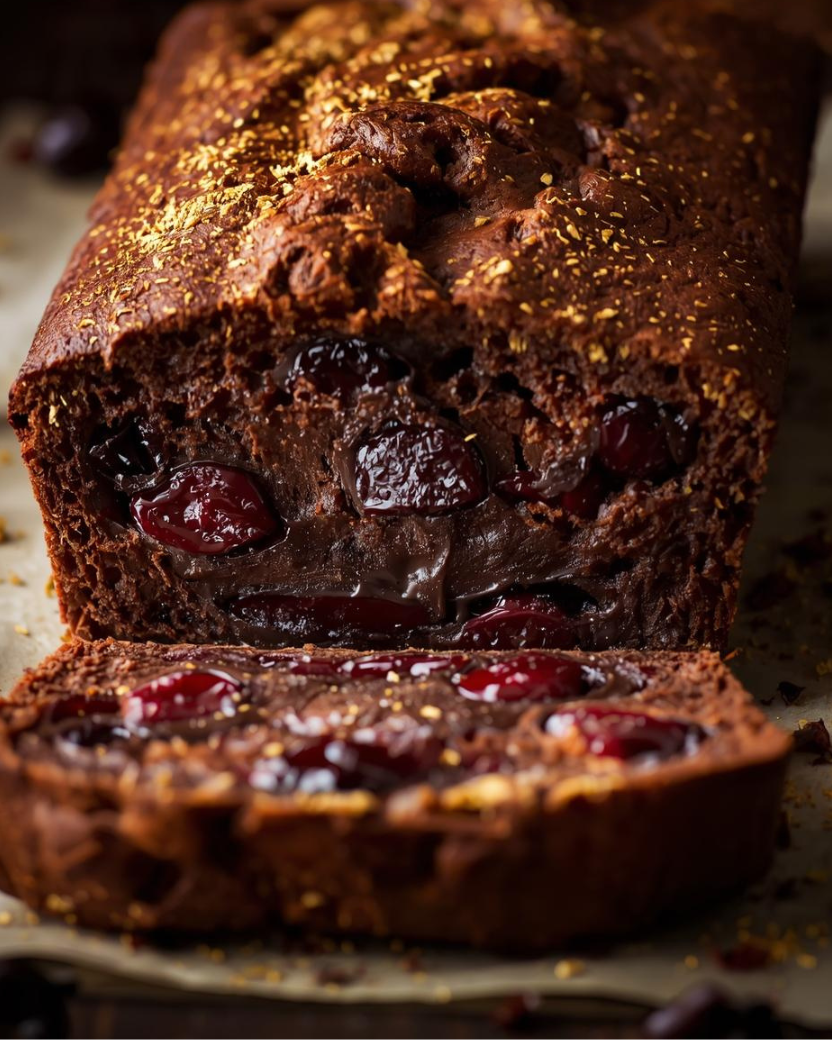 Dark Chocolate & Cherry Brioche Loaf